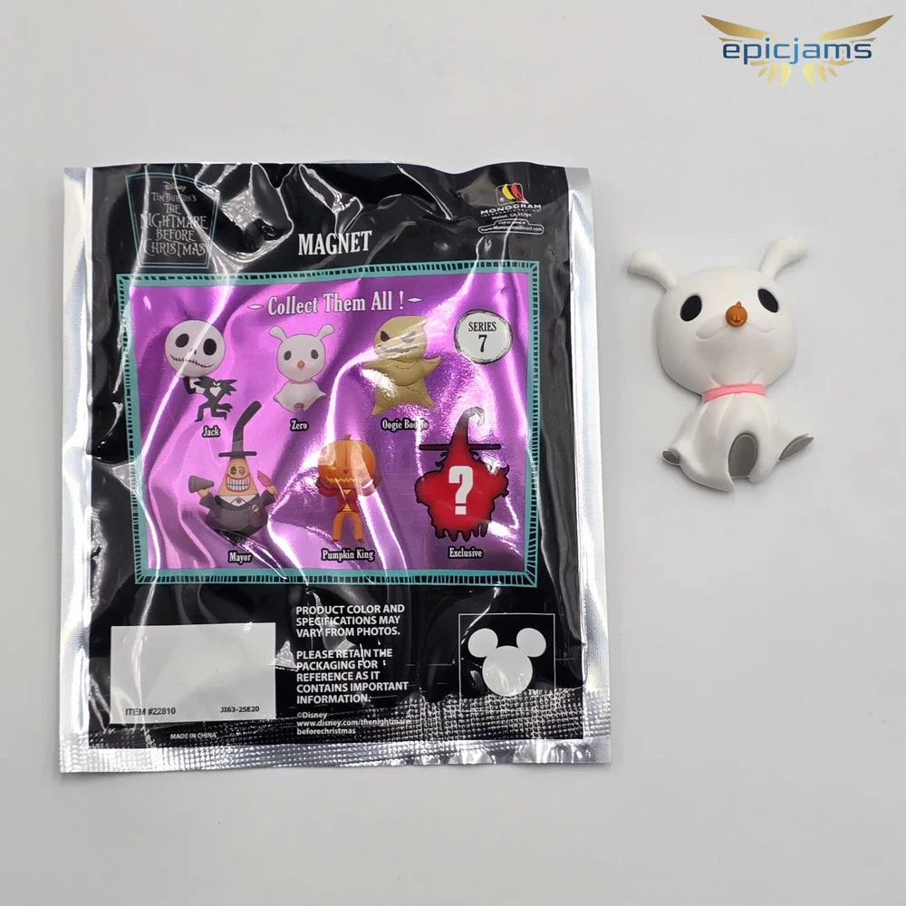 Disney The Nightmare Before Christmas Series 7 Blind Bag Figural Magnet - Zero